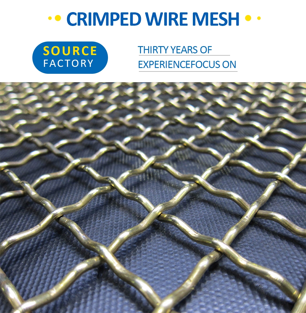 Stainless Steel Crimped Wire Mesh for Barbecue Grill