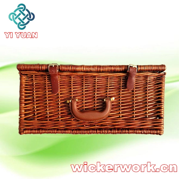 Wicker Storage Basket with Liner&amp; Willow Food / Bread Basket