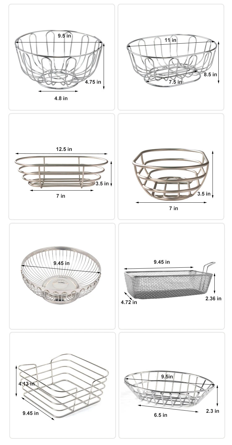 Bread Trays Classic Kitchen Design Suitable Baked Goods Traditional Food Metal Storage Metalbread Basket