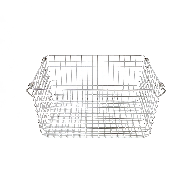 Stainless Steel Kitchen Wire Mesh Organizer Stackable Fruit Storage Basket with Handle