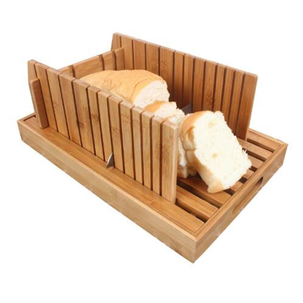 Bamboo Manual Bread Cutting Board Bamboo Bread Rack