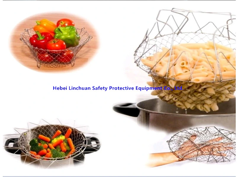 High Quality Stainless Steel Kitchen Fruit Vegetable Basket/ Wire Mesh Food Storage Basket