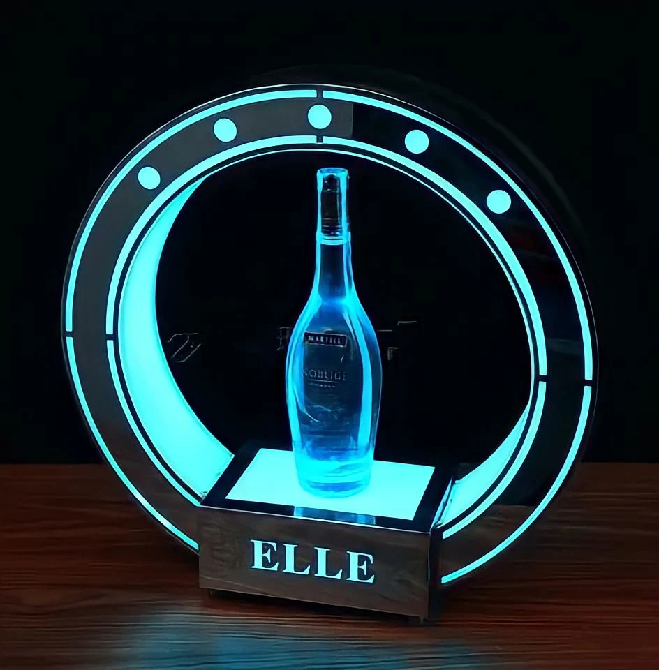 Sz Custom Acrylic Wine Display Rack with LED Lights