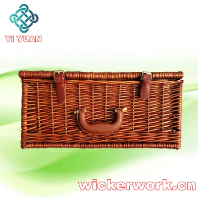 Wicker Storage Basket with Liner& Willow Food / Bread Basket