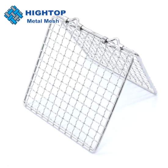 Food Grade 304 Stainless Steel Grilling Oven Rack Barbecue Grill Wire Mesh Rack Woven Wire Mesh for Grilling Cooking