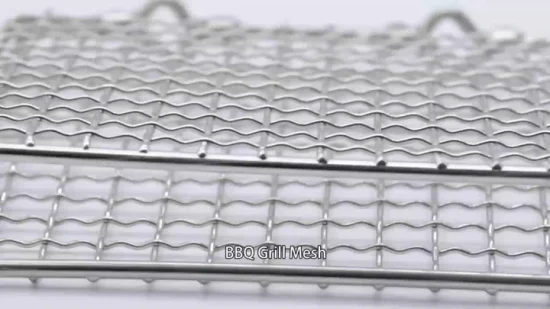 Stainless Steel BBQ Wire Mesh Barbecue Grill Net Round Cook Grate Wire Mesh