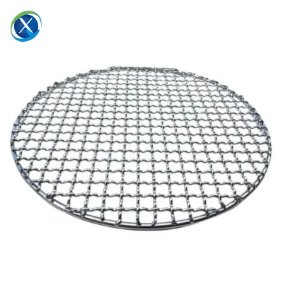 SS304 BBQ Barbecue Grill Mesh 24-30cm Packadge Edge with Handle