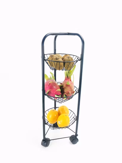 Stainless Steel Fruit Wire Basket Rack, Fruit Display Basket