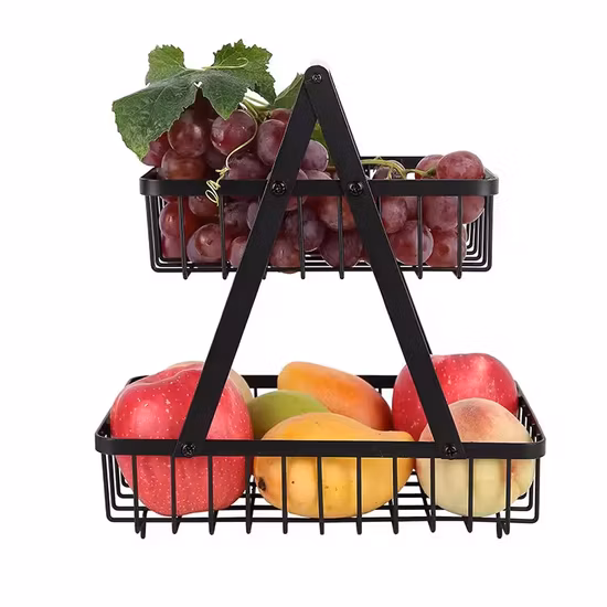 One-Tier Wire Hanging Fruit Storage Basket