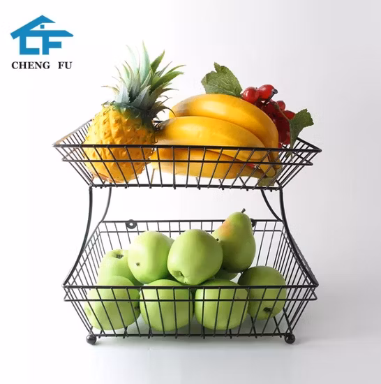 Kitchen Durable Hanging Iron Metal Fruit Vegetable Storage Basket