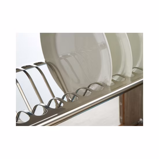 (SJ304B) Wellmax Sell Well Household Kitchen Cabinets Stainless Steel Hardware Multifunctional Tray Rack Built-in Drain Basket Bowls and Dish Rack