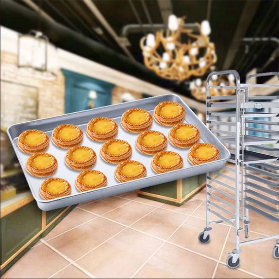 Industrial Stainless Steel Bakery Sheet Pans Bun Trays Bread Cooling Baking Trolley Rack