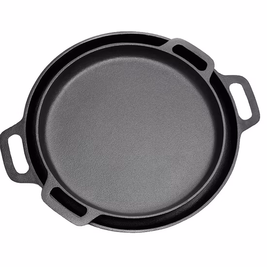 Round Shape Cordierite Baking Pan for Pizza Steak Stone with Food Standard Certification