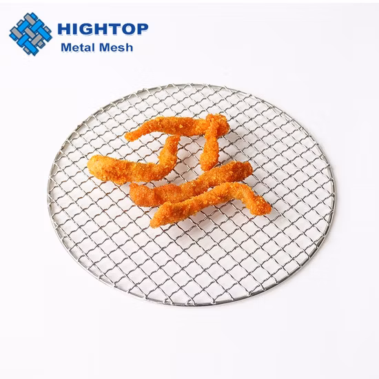 Barbecue Grid Stainless Steel Grill Net Squares Holes Barbecue Wire Mesh for BBQ Charcoal Cooking Grate