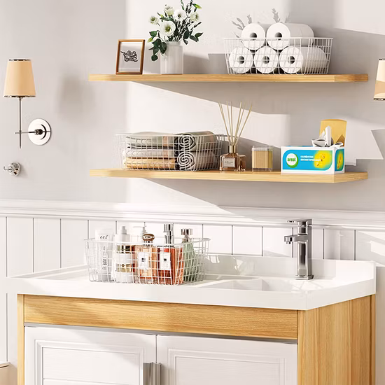 Home Pantry Decor Kitchen Storage Bin Snack Food Fruit Organizer Metal Wire Storage Basket