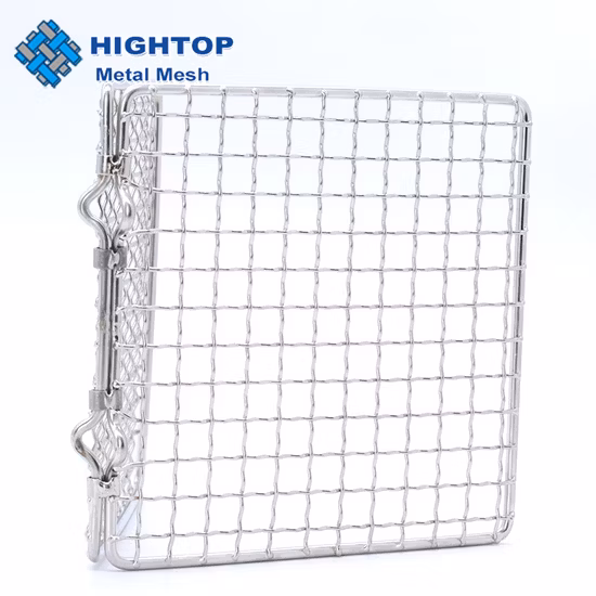 Outdoor Multifunction Portable Stainless Steel Camping Folding BBQ Barbecue Grill Grates Wire Mesh